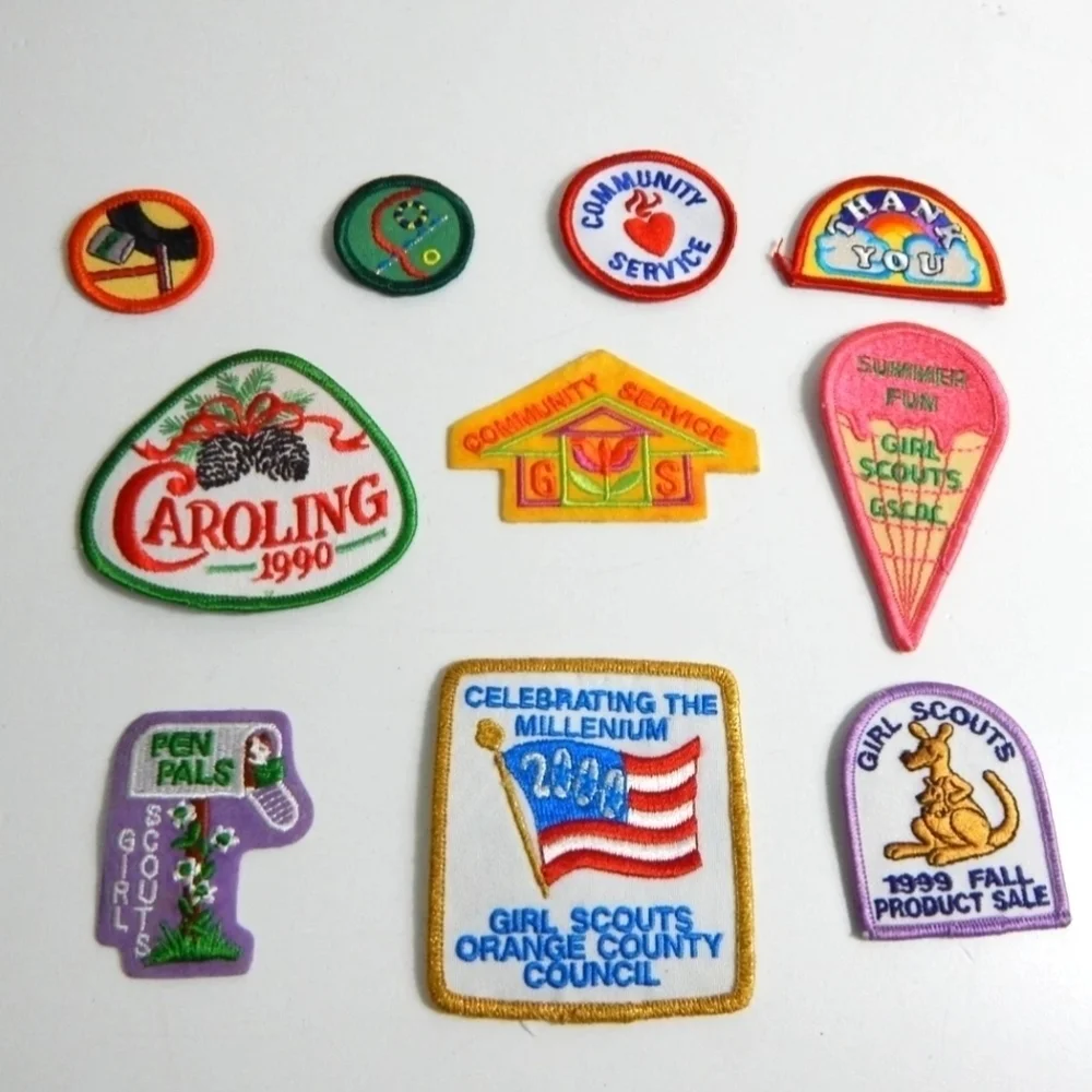 Girl Scouts Vintage 90's Y2K Sash And Badges